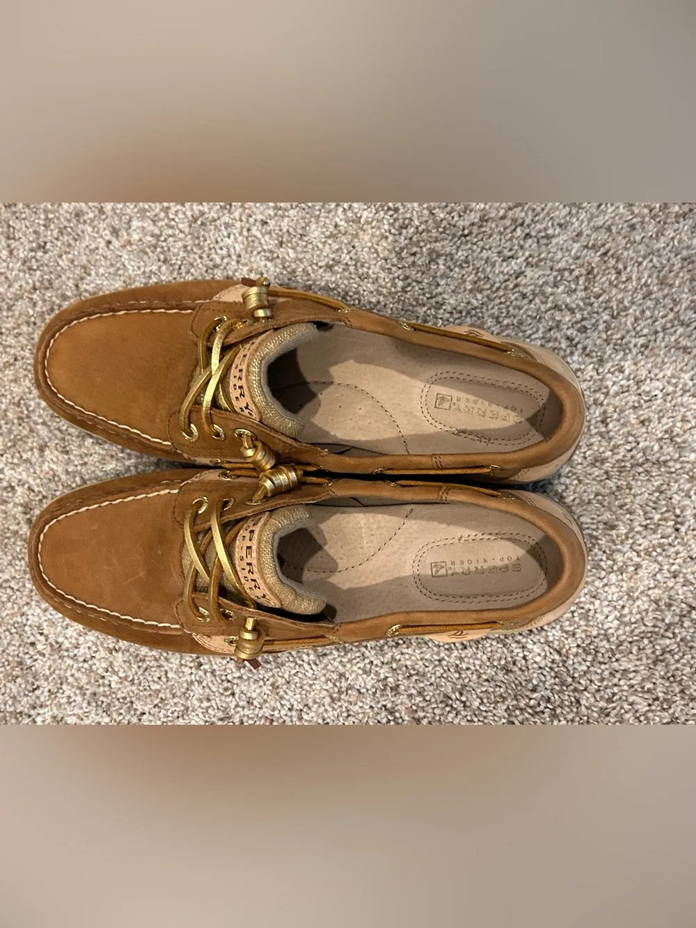 Sperry Women’s Tan Leather Boat Shoes